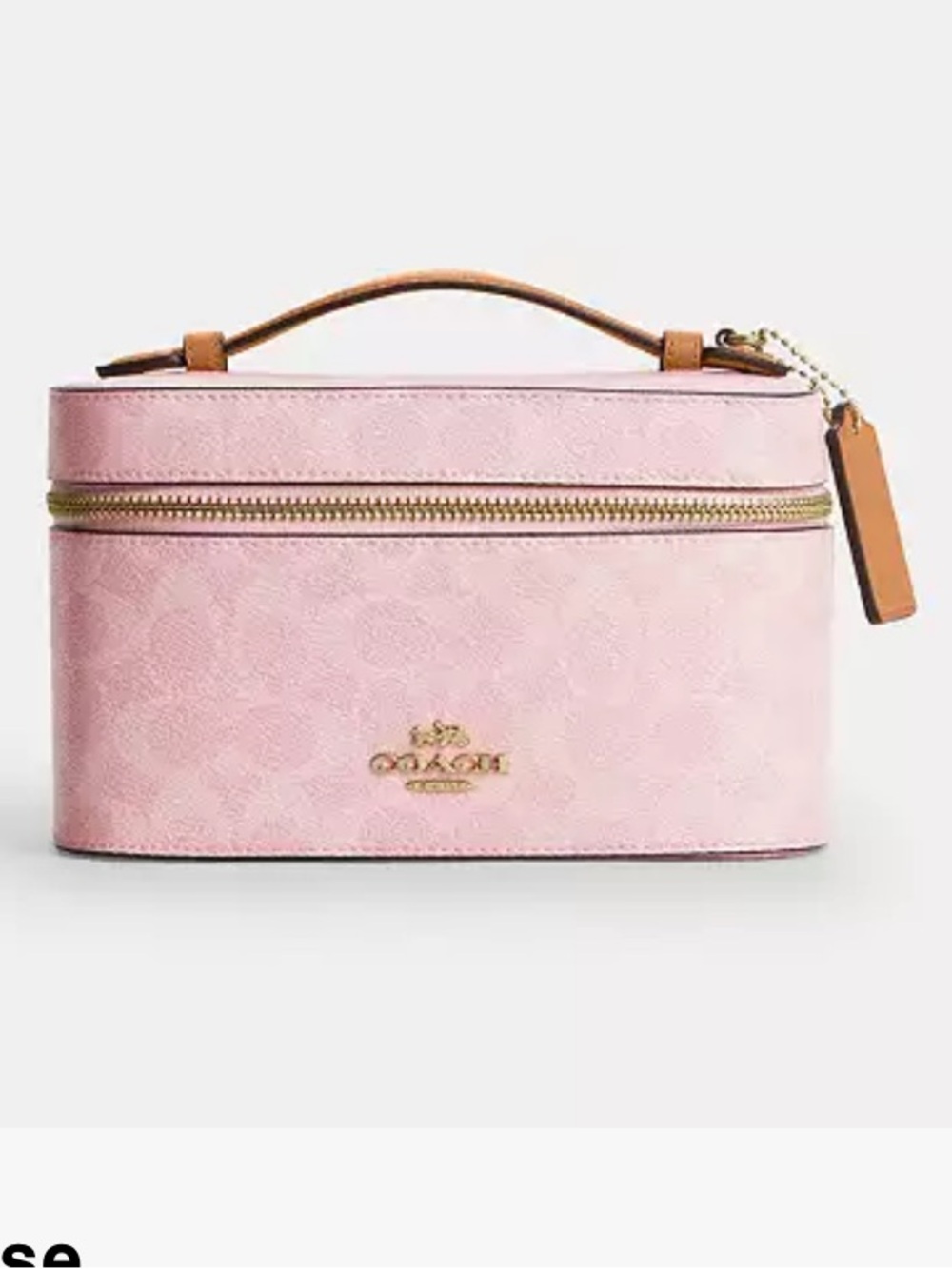 New Coach Powder Pink Cosmetic Case CEA56